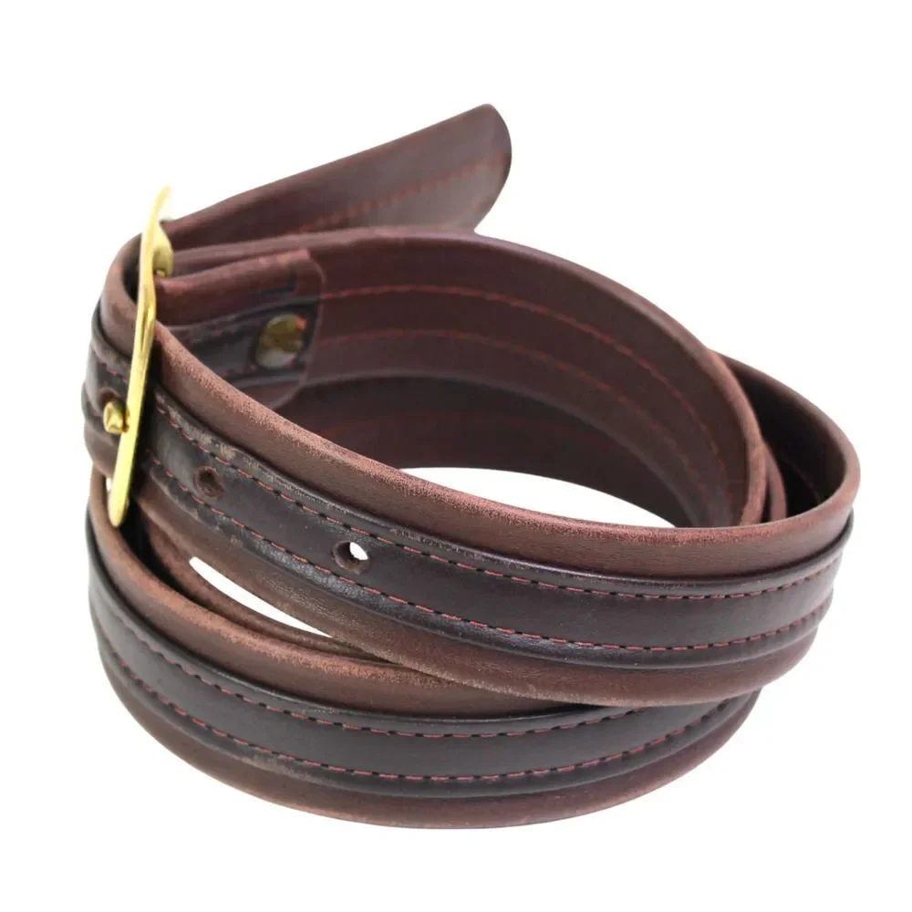 CLASSIC BROWN GENUINE LEATHER 1 1/8